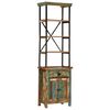 vidaXL Highboard 55x30x180 cm Altholz Massiv