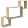 vidaXL Wandregal Wandhalterung Braun 91,5 x 15 x 76 cm Holzwerkstoff