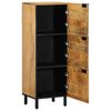 vidaXL Highboard Braun 40x33x110 cm Massivholz Mango