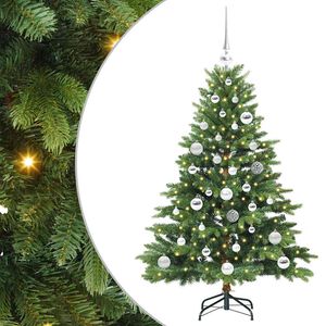 vidaXL K&uuml;nstlicher Weihnachtsbaum mit 150 LEDs Gr&uuml;n 120 cm PE und PVC