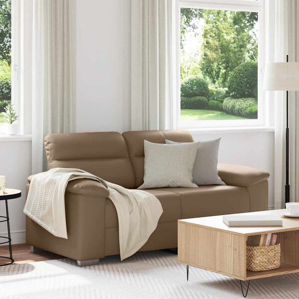 vidaXL 2-Sitzer-Sofa Cappuccino 160x81x84 cm Kunstleder