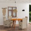 vidaXL 5-tlg. Garten-Essgruppe Beige