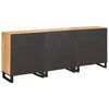 vidaXL Sideboard 3 pcs Braun 180 x 33 x 75 cm Massivholz Mango