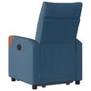 vidaXL Relaxsessel mit Aufstehhilfe Blau Stoff