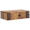 vidaXL Wandmontierter Beistelltisch Altholz 59 x 34,5 x 17 cm
