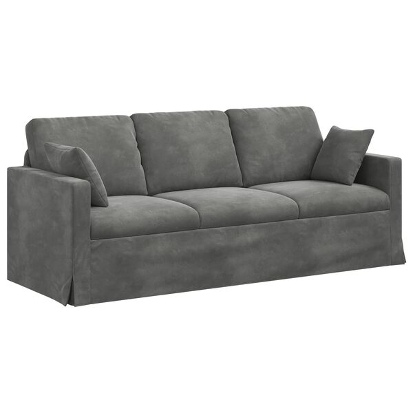 vidaXL Sofa Dunkelgrau Gesamtabmessungen: 198 x 78 x 80 cm (B x T x H)