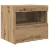 vidaXL Nachttisch Artisan-Eiche 50 x 40 x 45 cm Holzwerkstoff