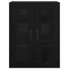vidaXL Aufbewahrungsschrank Schwarz Eichen-Optik 69,5 x 34 x 90 cm