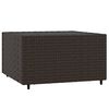 vidaXL 4-tlg. Garten-Lounge-Set mit Kissen Braun Poly Rattan