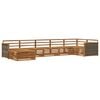 vidaXL Outdoor-Sofagarnitur 7 stk. Natur