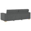 vidaXL 3-Sitzer-Sofa Dunkelgrau 220x78x84 cm Stoff