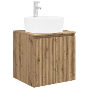 vidaXL Wandmontierte Waschtisch Artisan-Eiche 49,5 x 44,5 x 65 cm