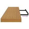 vidaXL Wandregal 4 pcs Beige 120 x 23,5 x 4 cm Holzwerkstoff