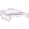 vidaXL Tagesbett Ausziehbar Wei&szlig; 90x200 cm Massivholz Kiefer