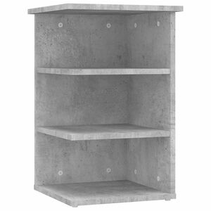 vidaXL Beistellregal Betongrau 35x35x55 cm Holzwerkstoff