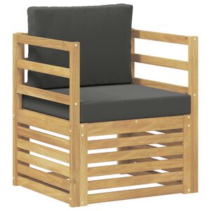 vidaXL Outdoor-Sofa Polyester Wei&szlig; und Anthrazit