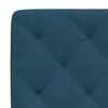 vidaXL Bett mit Matratze Blau 200x200 cm Samt