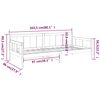 vidaXL Tagesbett Honigbraun Massivholz Kiefer 90x200 cm