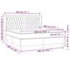 vidaXL Boxspringbett mit Matratze Rosa 180x200 cm Samt