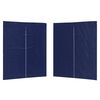 vidaXL Party Zelt Seitenteil 2 pcs Blau 200 x 195 cm PE und Stahl