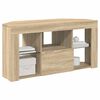 vidaXL Eck-LED-TV-Schrank Sonoma-Eiche 100 x 40 x 50 cm Holzwerkstoff