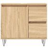 vidaXL Badschrank Sonoma-Eiche 65x33x60 cm Holzwerkstoff