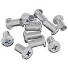 vidaXL Sicherungsmutter 2857 pcs Nickel Stahl