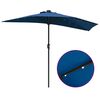 vidaXL Gartenparasol Azurblau 294 x 150 x 224 cm Stoff