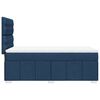 vidaXL Boxspringbett mit Matratze Blau 90x190 cm Stoff