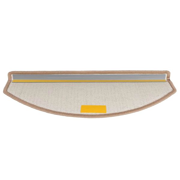 vidaXL Stufenmatten 20 Stk. 65x24x4 cm Hellbraun Halbrund Gro&szlig;