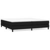 vidaXL Boxspringbett mit Matratze Schwarz 200x200 cm Stoff
