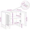 vidaXL Waschbeckenschrank Braun 62 x 33 x 58 cm Massivholz Mango