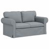 vidaXL Sofa Hellgrau 155 x 82 x 80 cm Stoff