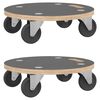 vidaXL Transportroller 2 Stk. Rund &Oslash;38x11,5 cm 250 kg