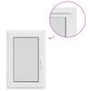 vidaXL Kellerfenster Innenseite Farbe Wei&szlig; RISOR 50 x 100 cm