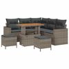 vidaXL Gartensofa-set 8 pcs Grau Poly-Rattan