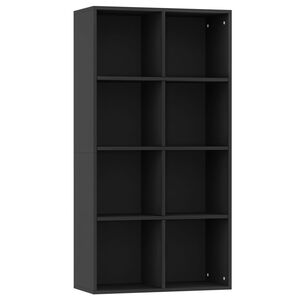 vidaXL B&uuml;cherregal/Sideboard Schwarz 66&times;30&times;130 cm Holzwerkstoff
