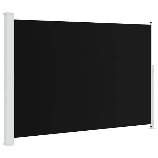 vidaXL Seitenmarkise Ausziehbar 200x300 cm Schwarz