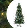 vidaXL K&uuml;nstlicher Weihnachtsbaum Gr&uuml;n 210 cm PE und PVC