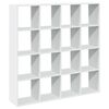 vidaXL B&uuml;cherregal Wei&szlig; 137,5x29x137,5 cm Holzwerkstoff