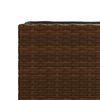 vidaXL Hochbeet mit 3 F&auml;chern Braun 105x30x32 cm Poly Rattan