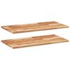 vidaXL Schweberegale 2 Stk. 100x40x2 cm Massivholz Akazie &Ouml;lbehandelt