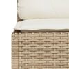vidaXL 8-tlg. Garten-Sofagarnitur mit Kissen Beige Poly Rattan