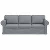 vidaXL Sofa Hellgrau Gesamtabmessungen: 215 x 82 x 80 cm (B x T x H)