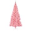 vidaXL Weihnachtsbaum mit 300 LEDs mit St&auml;nder Rosa 240 cm PVC