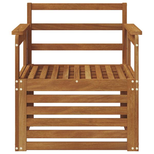 vidaXL Outdoor-Sofagarnitur Natur 71 x 63 x 73 cm Massivholz Akazie