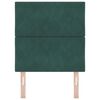 vidaXL Kopfteil mit Kopfteil Dunkelgr&uuml;n 80 cm Samt