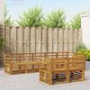 vidaXL Sofagarnituren 8 pcs Natur Massivholz Akazie