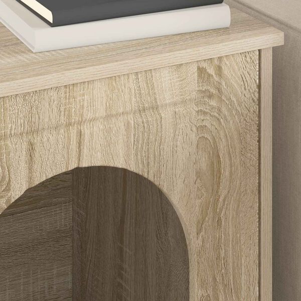 vidaXL Katzenhaus Sonoma 53 x 52 x 62 cm Holzwerkstoff