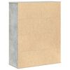 vidaXL Bücherregal Betongrau 60x24x76,5 cm Holzwerkstoff
